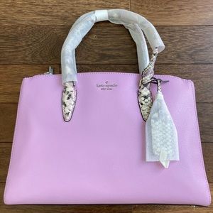 Lavender and Snake Print Kate Spade Purse